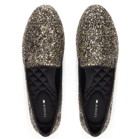 Birdies Starling Disco Ball Glitter Flat in Starlight Glitter size 7.5 - Picture 1 of 9